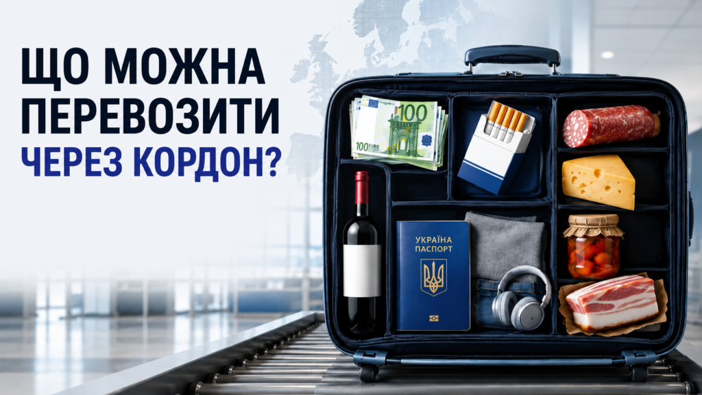 Що не можна перевозити через кордон: заборони та ліміти